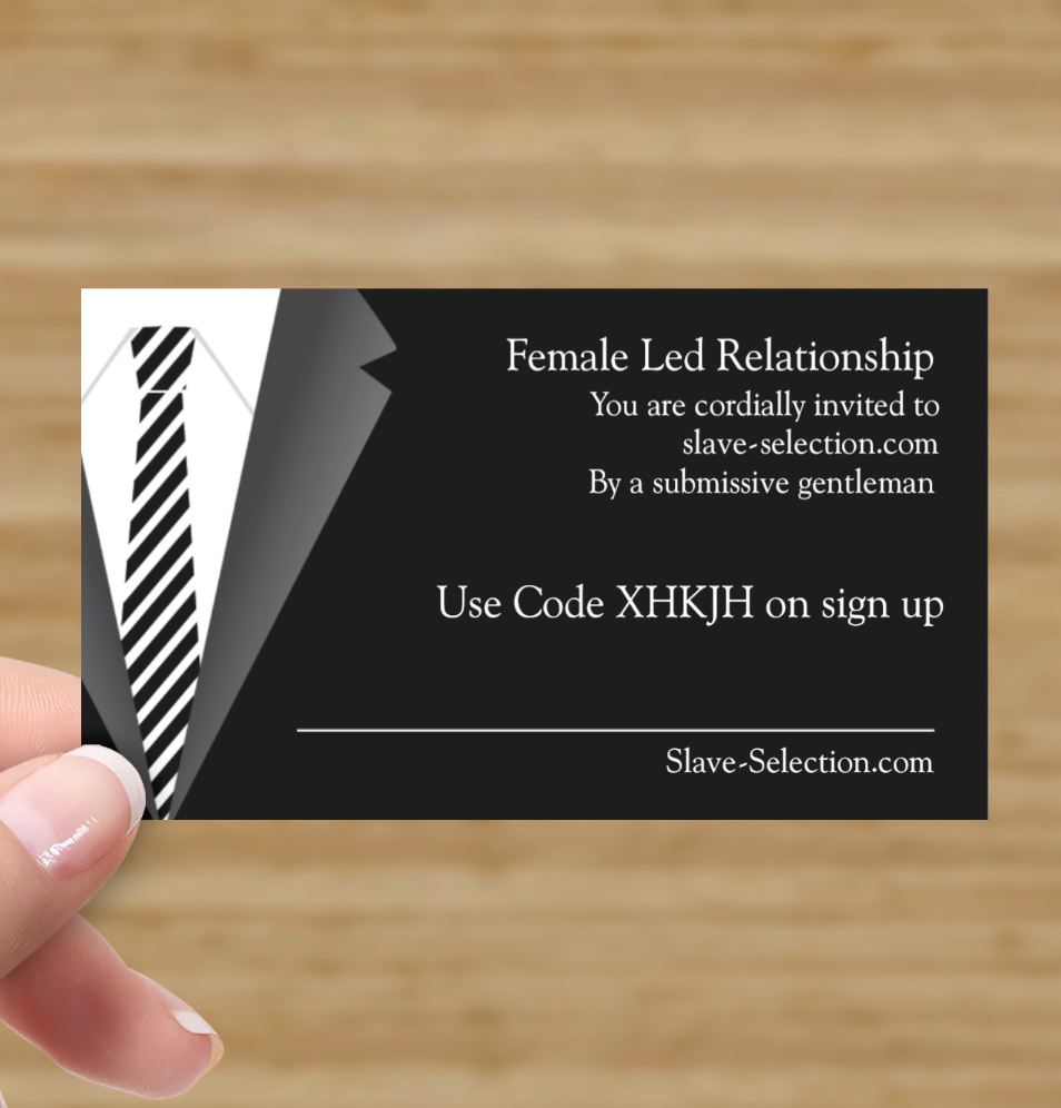 Gynarchic QR Code Invitation Card